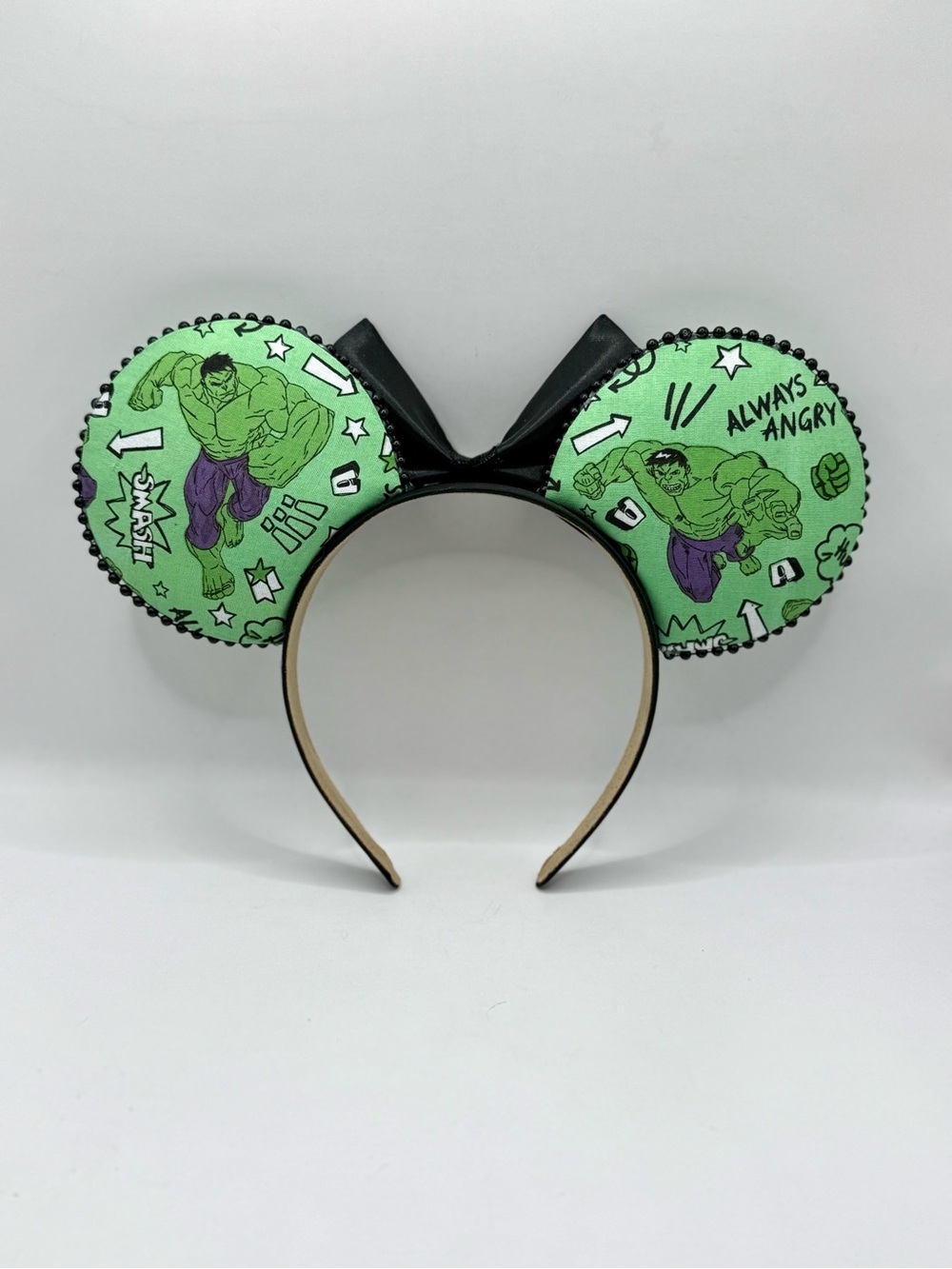 Disney / Marvel Handcrafted Hulk Minnie Ears - Picture 2 of 3